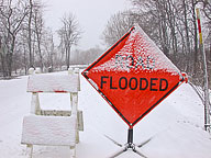 Flooding on Lakeshore Road