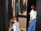 Students Painting Flats