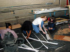 Cutting vacuum formed molding