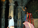 Painting the set