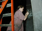 Painting the set