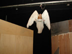 Angel with wings in