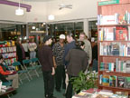 The Cast at the river's end bookstore