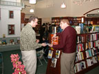 The Cast at the river's end bookstore