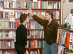 The Cast at the river's end bookstore