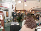 The Cast at the river's end bookstore