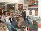 The Cast at the river's end bookstore