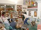 The Cast at the river's end bookstore