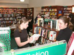 The Cast at the river's end bookstore