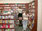 The Cast at the river's end bookstore