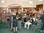 The Cast at the river's end bookstore