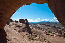 Delicate Arch Through the Window, Arches National Park, UT