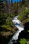 Falls Along Many Glacier Road