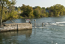 Fishing on the Oswego River