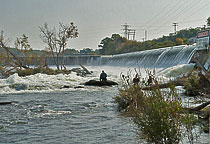 Fishing on the Oswego River