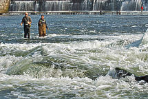 Fishing on the Oswego River