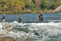 Fishing on the Oswego River