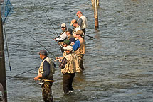 Fishing on the Oswego River