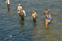 Fishing on the Oswego River