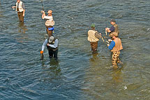 Fishing on the Oswego River