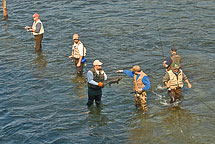 Fishing on the Oswego River