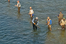 Fishing on the Oswego River