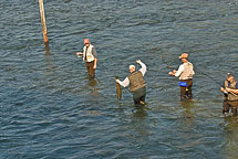 Fishing on the Oswego River