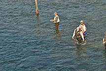 Fishing on the Oswego River