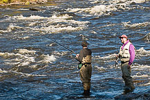 Fishing in the Salmon River