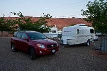 moonrise at page-Lake Poerll Campground