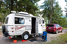 Site F2, Whispering Spruce Campground & RV Park, Golden, BC