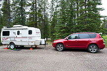 Site 50, Lake Louise Campground, AB