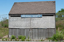 Closed Boy Scout Can Collection Center