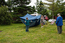 moving the tent