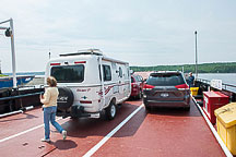 Anne & the Trailer on the ferry