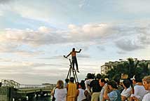 Mallory Square Tight Rope Walker